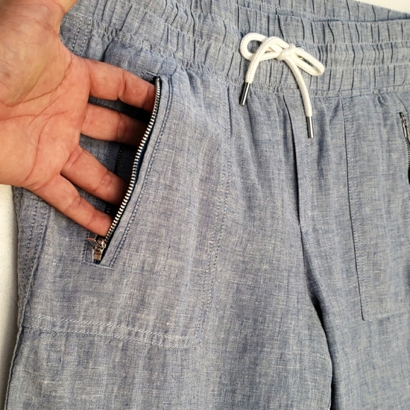 Athleta Light Blue Wide Leg Pants - Picture 6 of 16